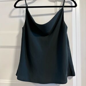 Babaton Aritzia Dark Green Cowlneck Top Size Small